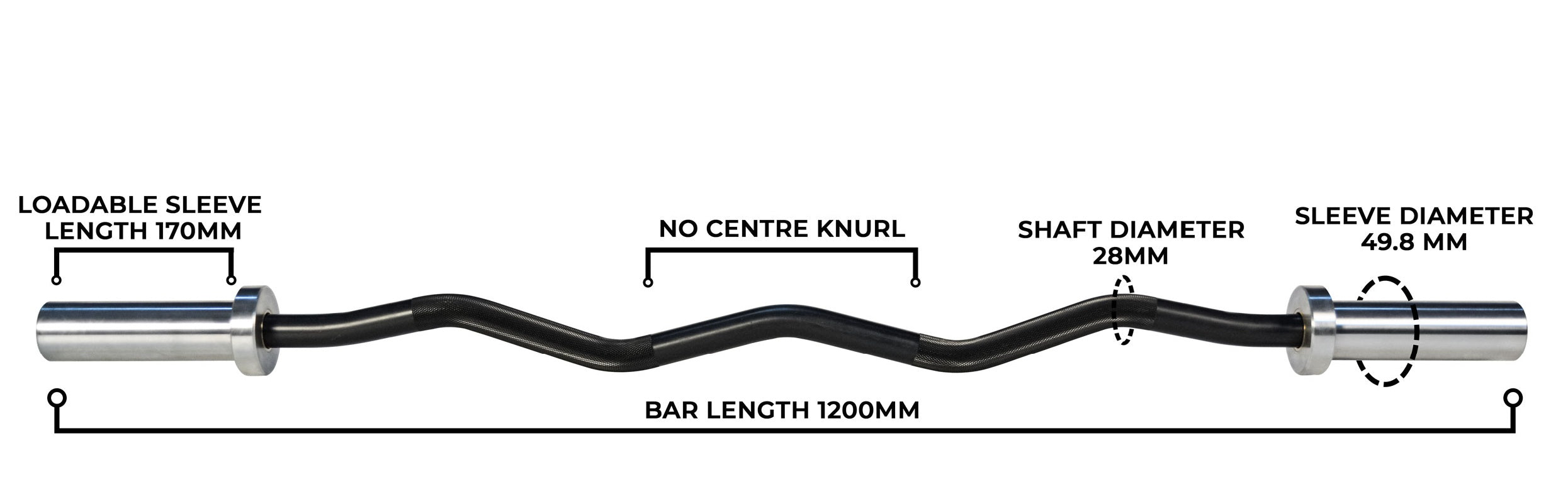 EZ Curl Black Edition Utility Bar